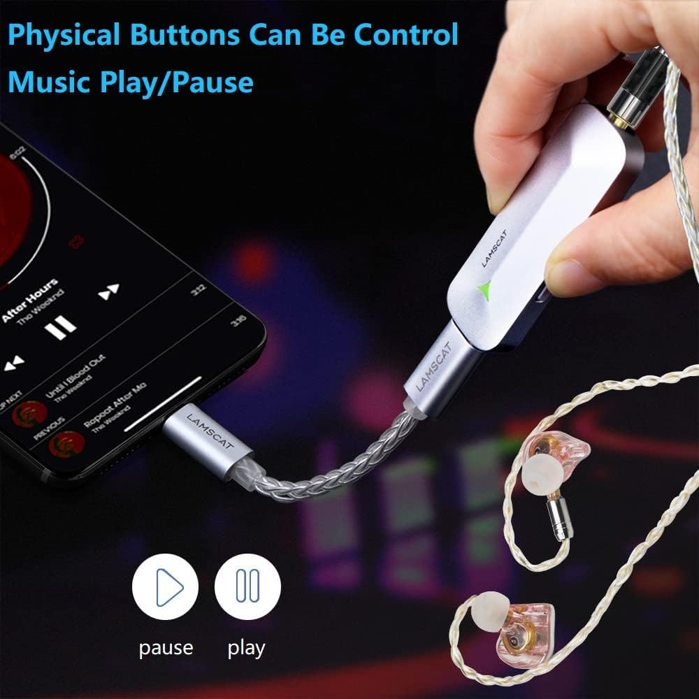 USB DAC Portable Headphone Amplifier with Type C Output (3.5mm) W23359