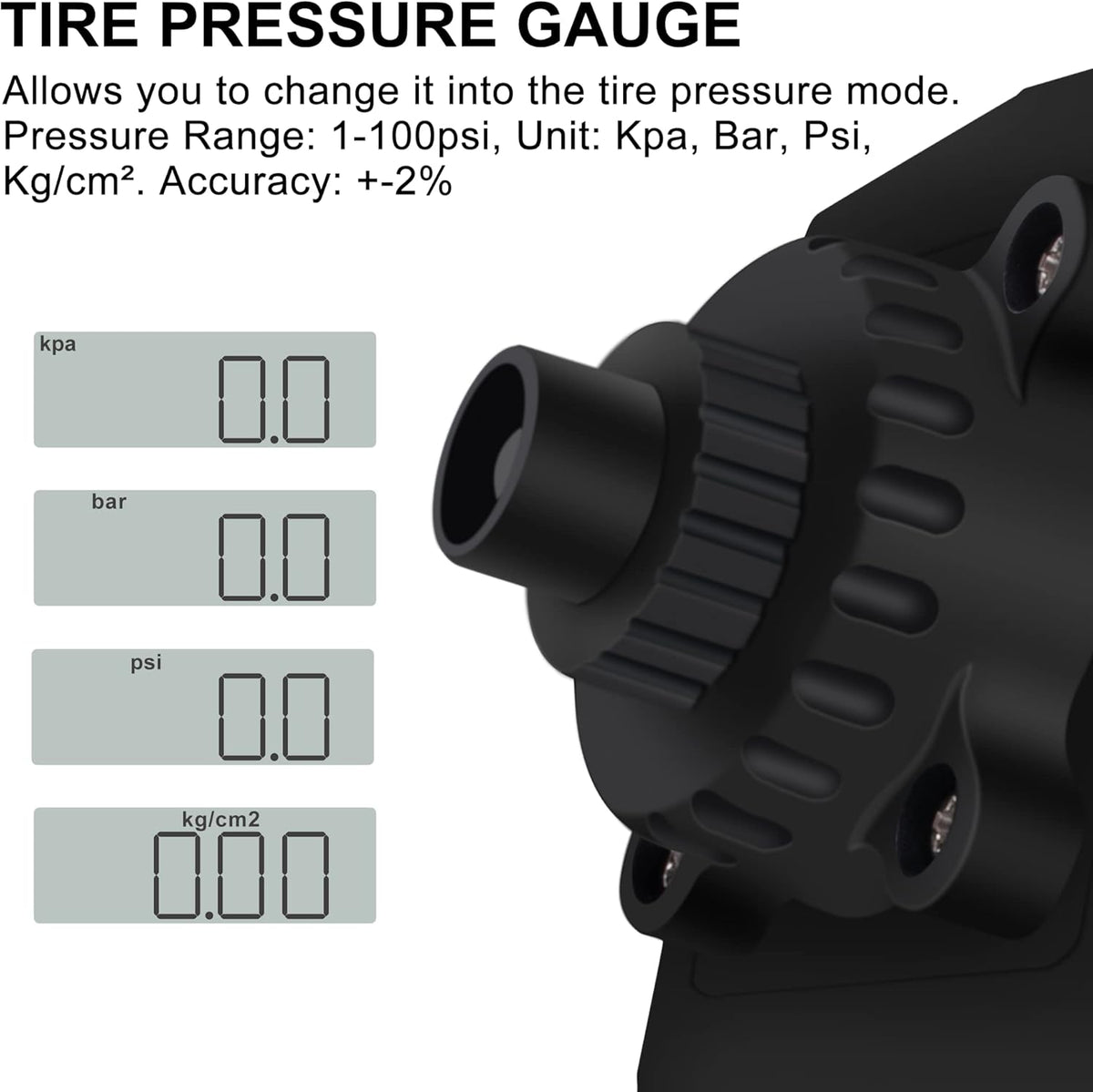 1/2" Digital Torque Adapter Converter with Tire Pressure Gauge, Pack of 2 Q256