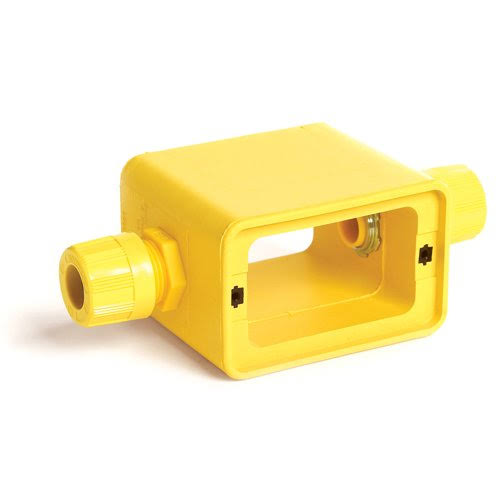Outlet Box with Dual Flip Lids and C-Clamp U9676
