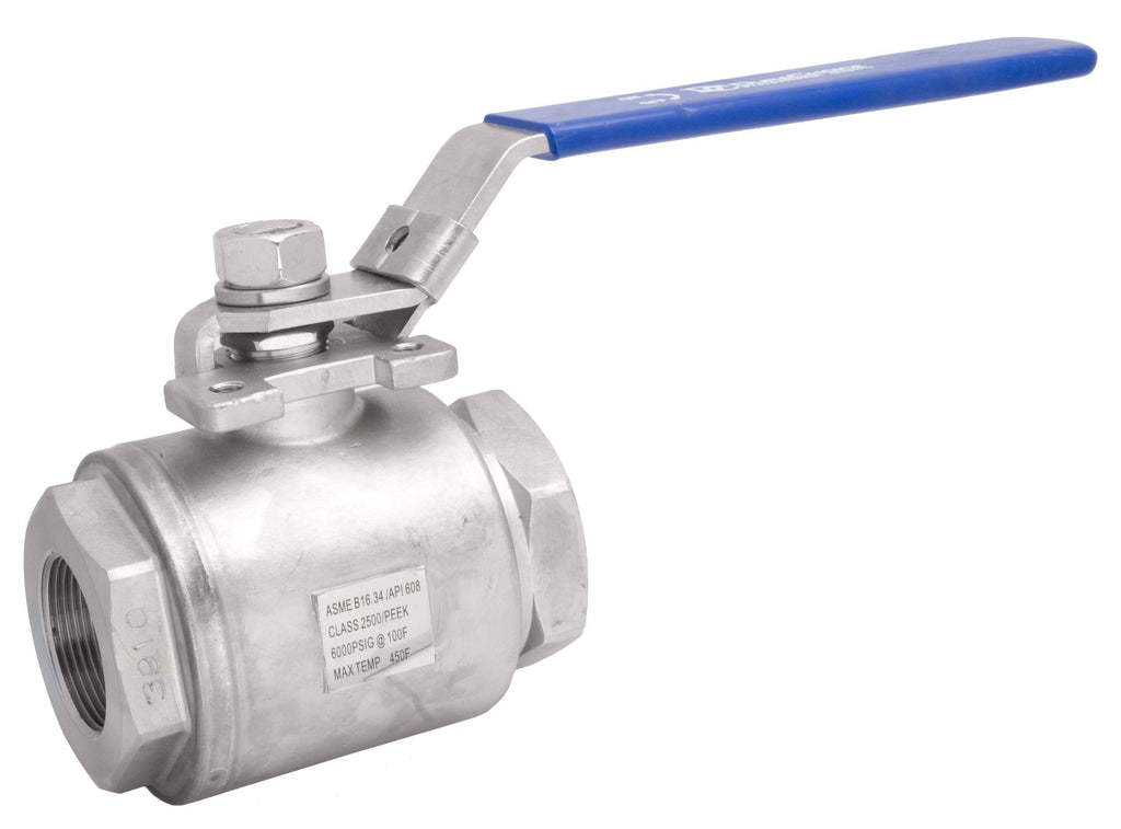 1-1/2x22 NPT Stainless Steel Full Port Ball Valve I165306