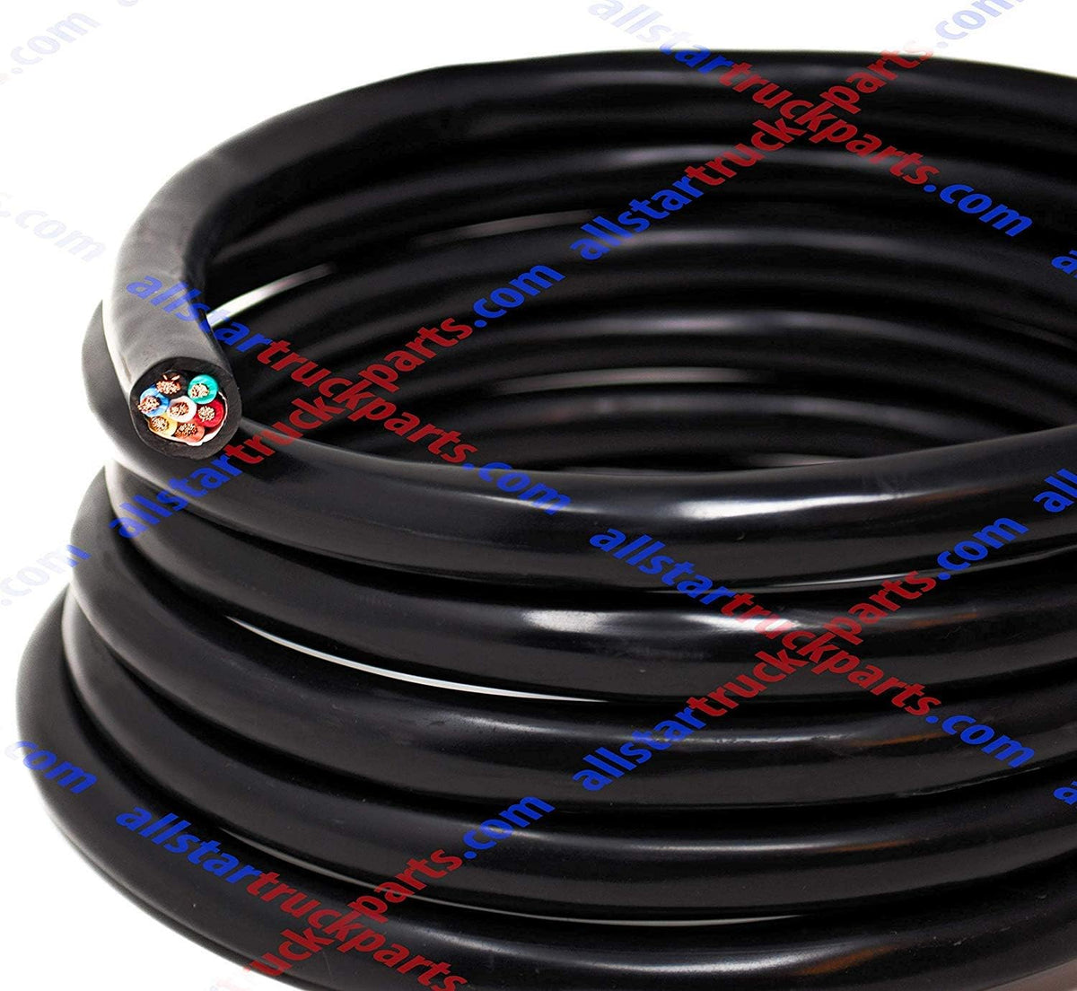 Heavy Duty 14 Gauge 7 Way Conductor Wire RV Trailer Cable Cord Insulated Copper (50 FT ROLL) I223532