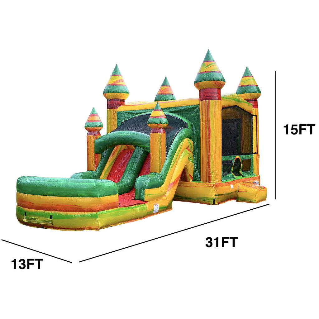 Commercial Grade Bounce House Water Slide with Pool with Blower L711