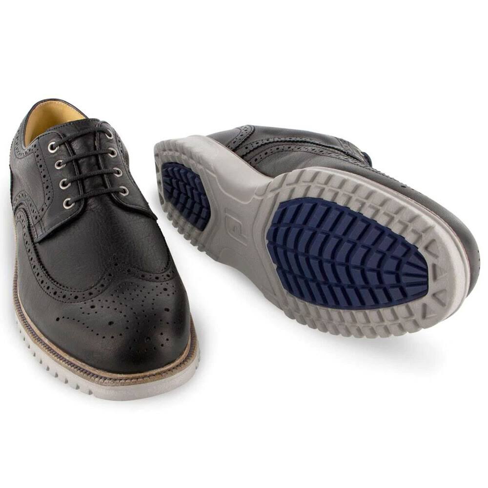 Black Wing Tip Casual Shoes M195