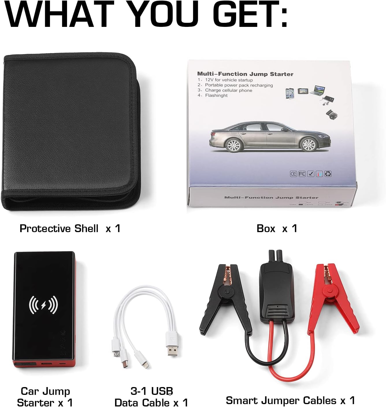 Portable Car Battery Jump Starter Pack of 2 B92820