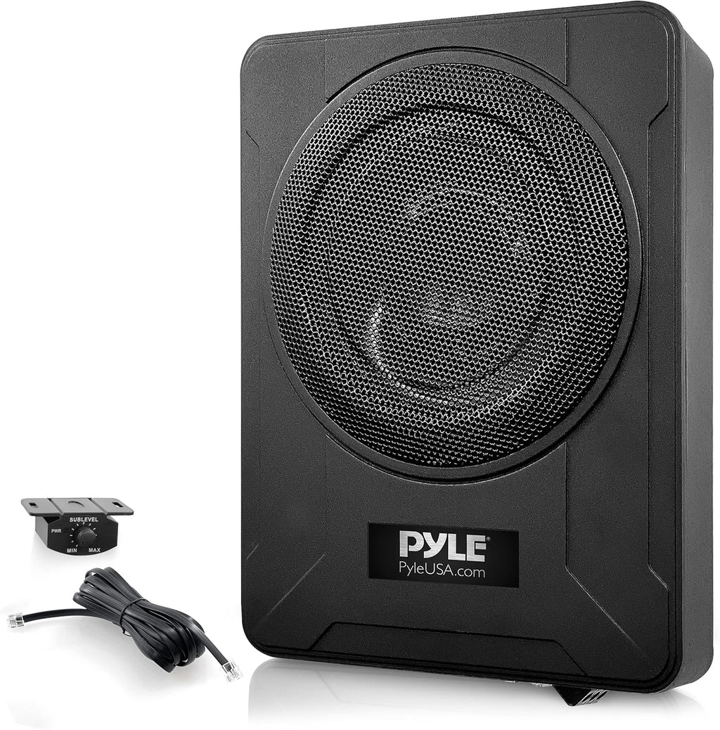 600 Watt Compact Marine Underseat Car Subwoofer with Built in Amp O659266