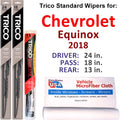 Wiper Blades Set of 3 with Rear Wiper Q6084