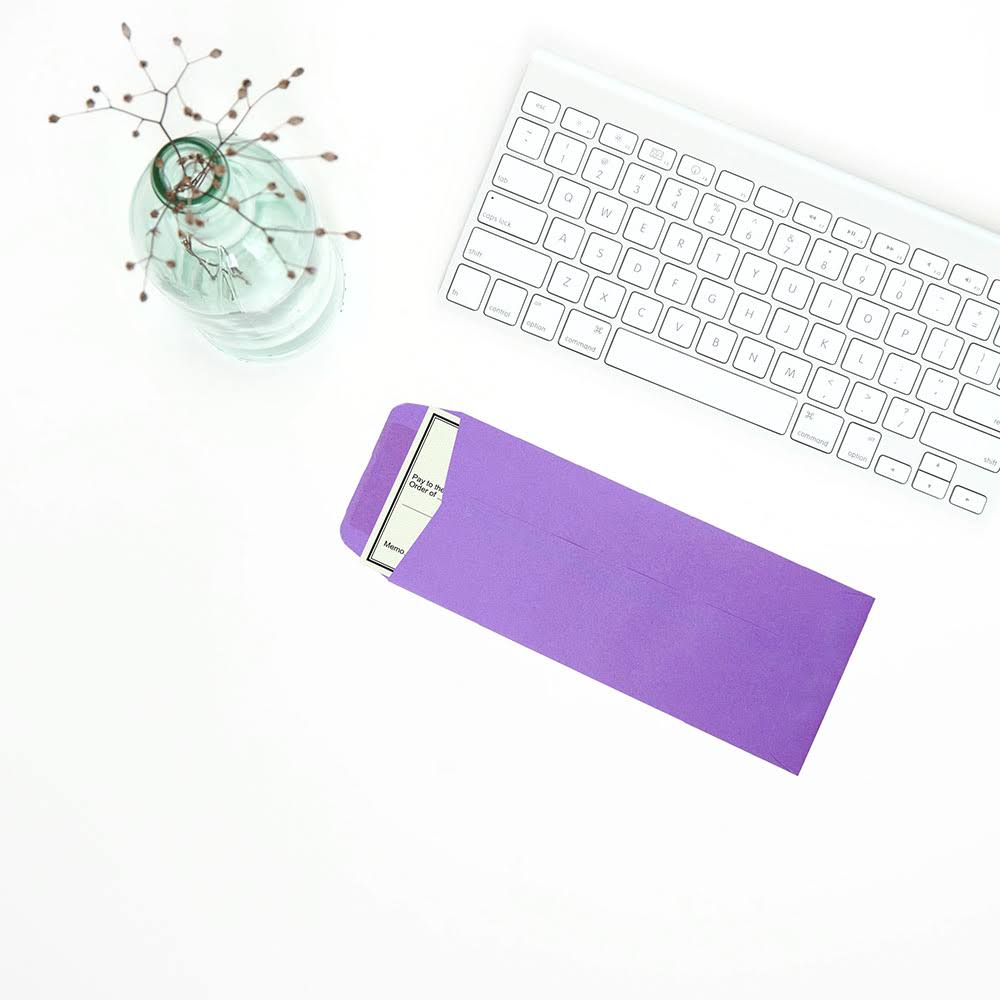 Violet 4.125 x 9.5 Policy Envelopes, 1000/Carton I96069