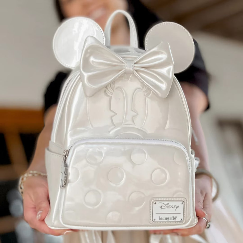 Minnie Mouse Wedding Pearl Iridescent Mini Backpack C8206