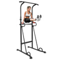 Power Tower Workout Dip Station Pull Up Bar Adjustable Height Multifunctional Strength Training Equipment F295
