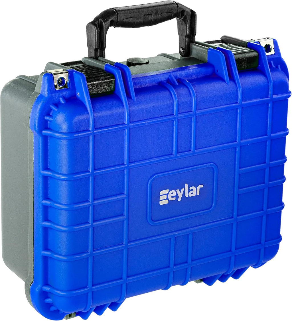 Dual Blue Gray Waterproof Shockproof Camera Case with Foam Pack of 2 H871