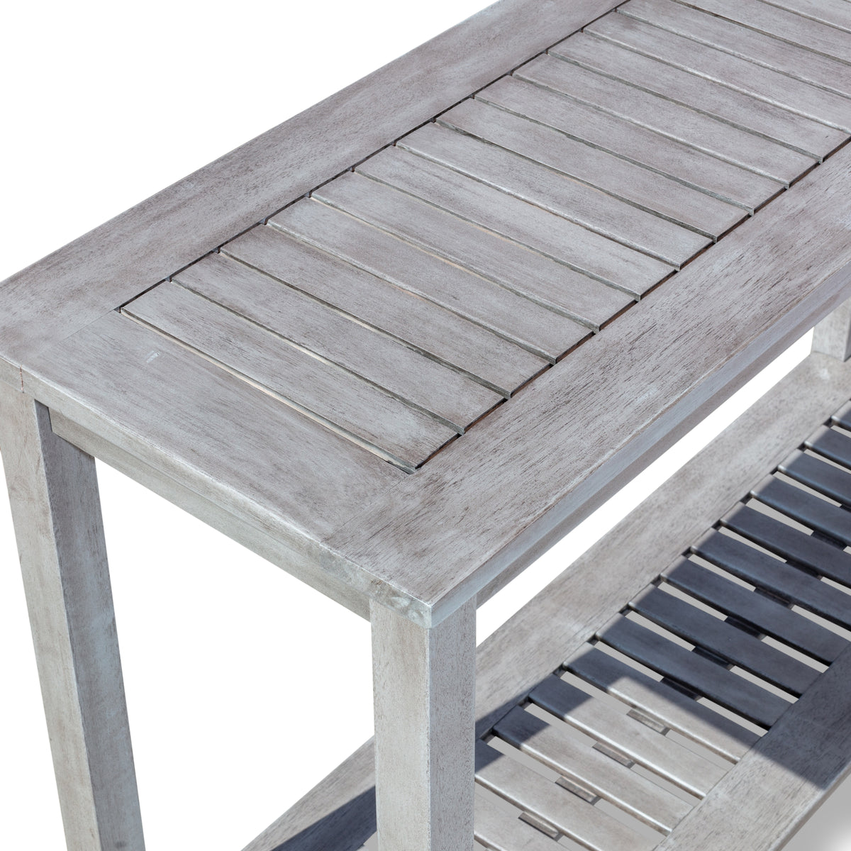 Silver Gray Eucalyptus Console Table Z42266