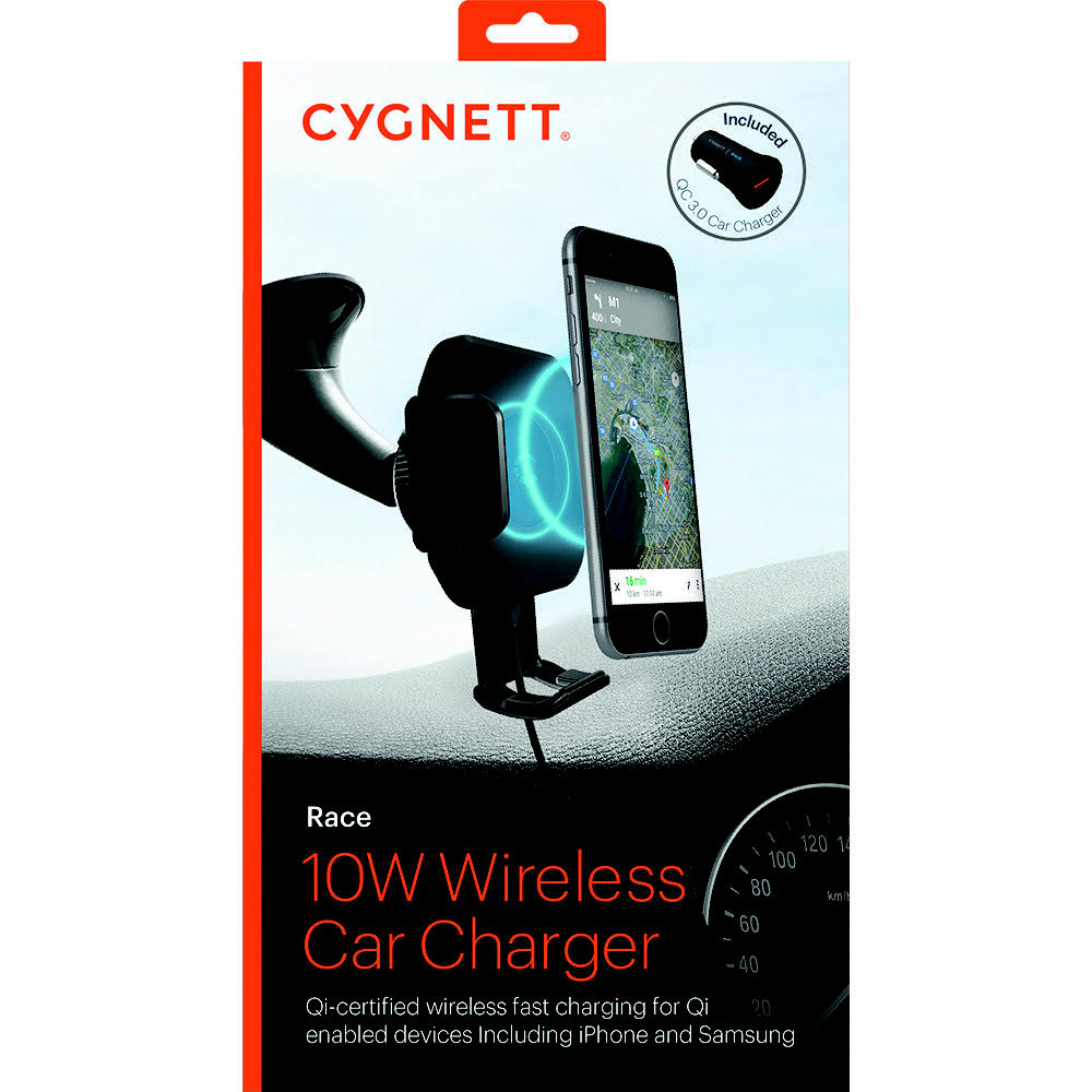 Wireless Smartphone Car Charger with Windshield Mount G929098