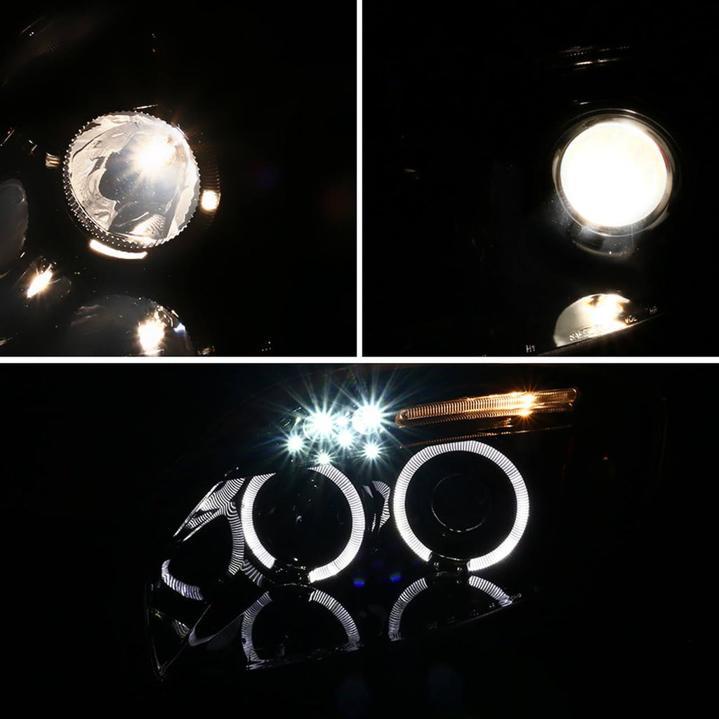 Clear LED Dual Halo Projector Headlights N905515