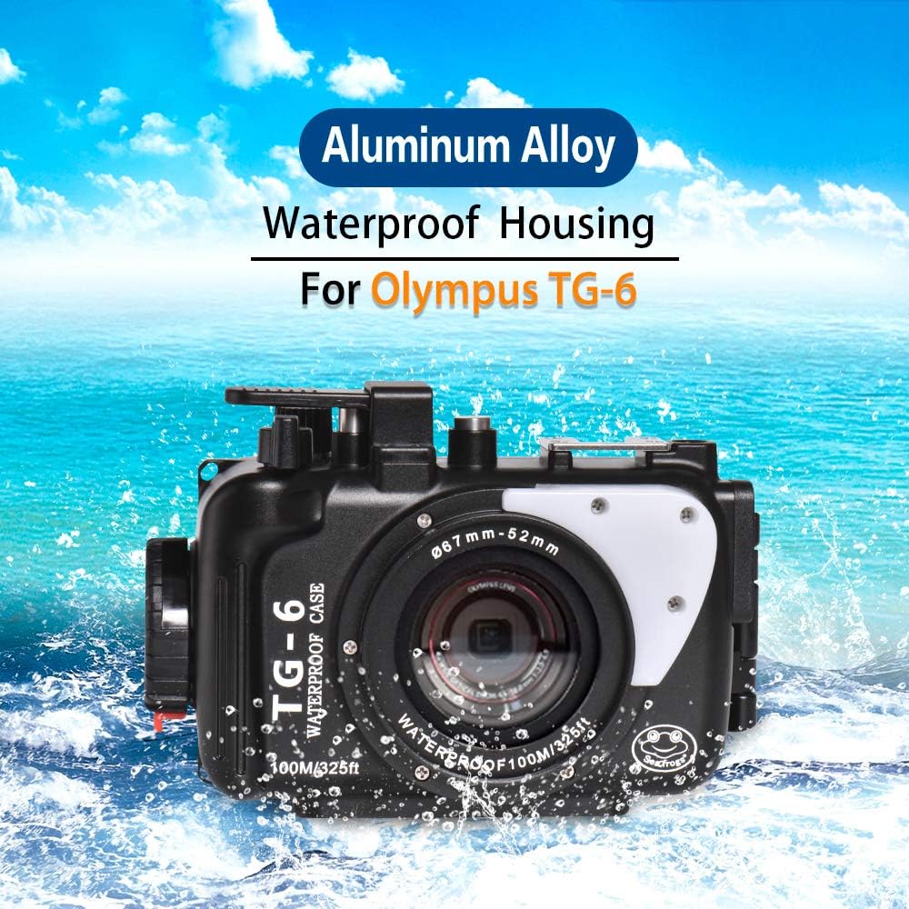 Black Aluminum Underwater Housing for Olympus TG-6 P5630