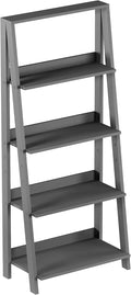 Gray Wooden Ladder Bookshelf S466