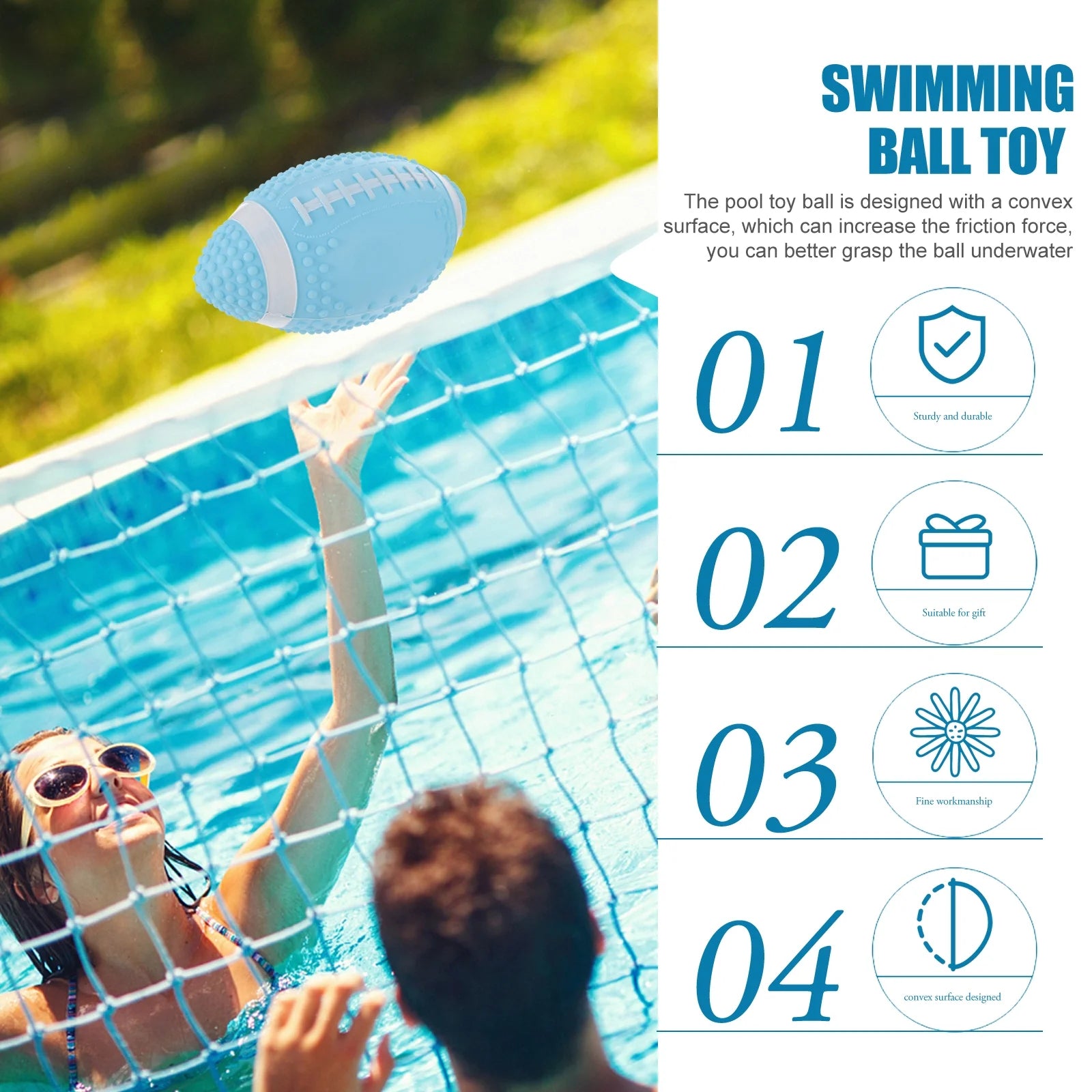 Underwater Rugby Toy Pool Ball Toy G7281