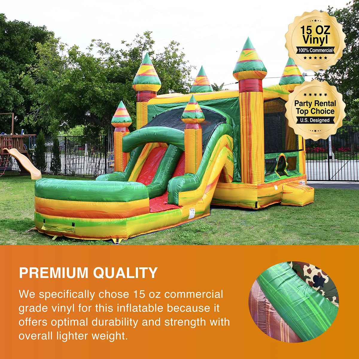 Commercial Grade Bounce House Water Slide with Pool with Blower L711
