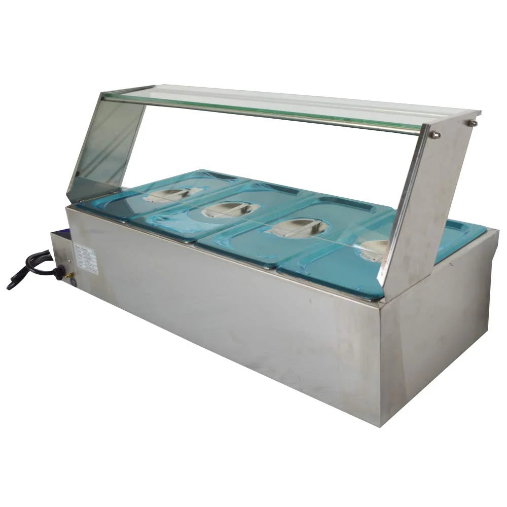 4-Pot Buffet Food Warmer Stainless Steel I761