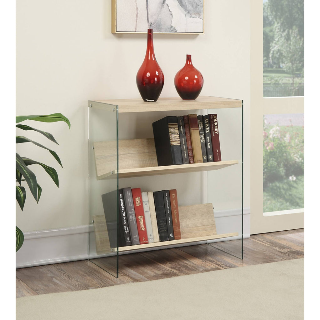 Glass/Wood Bookcase M4499