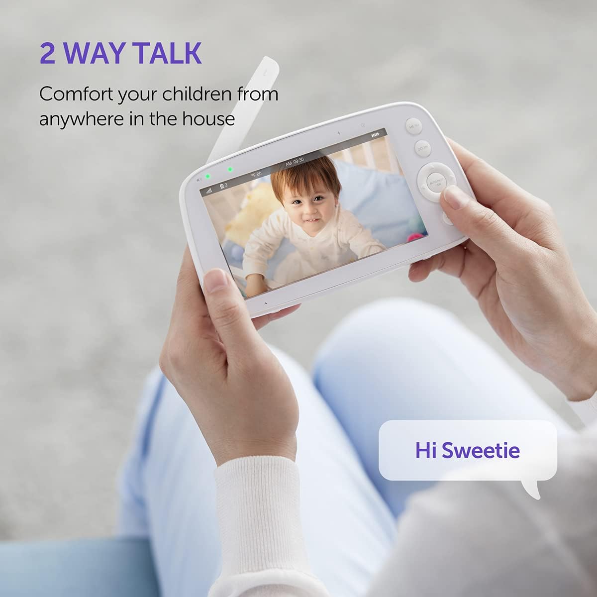 5 720P Video Baby Monitor with Pan-Tilt-Zoom Camera S31421