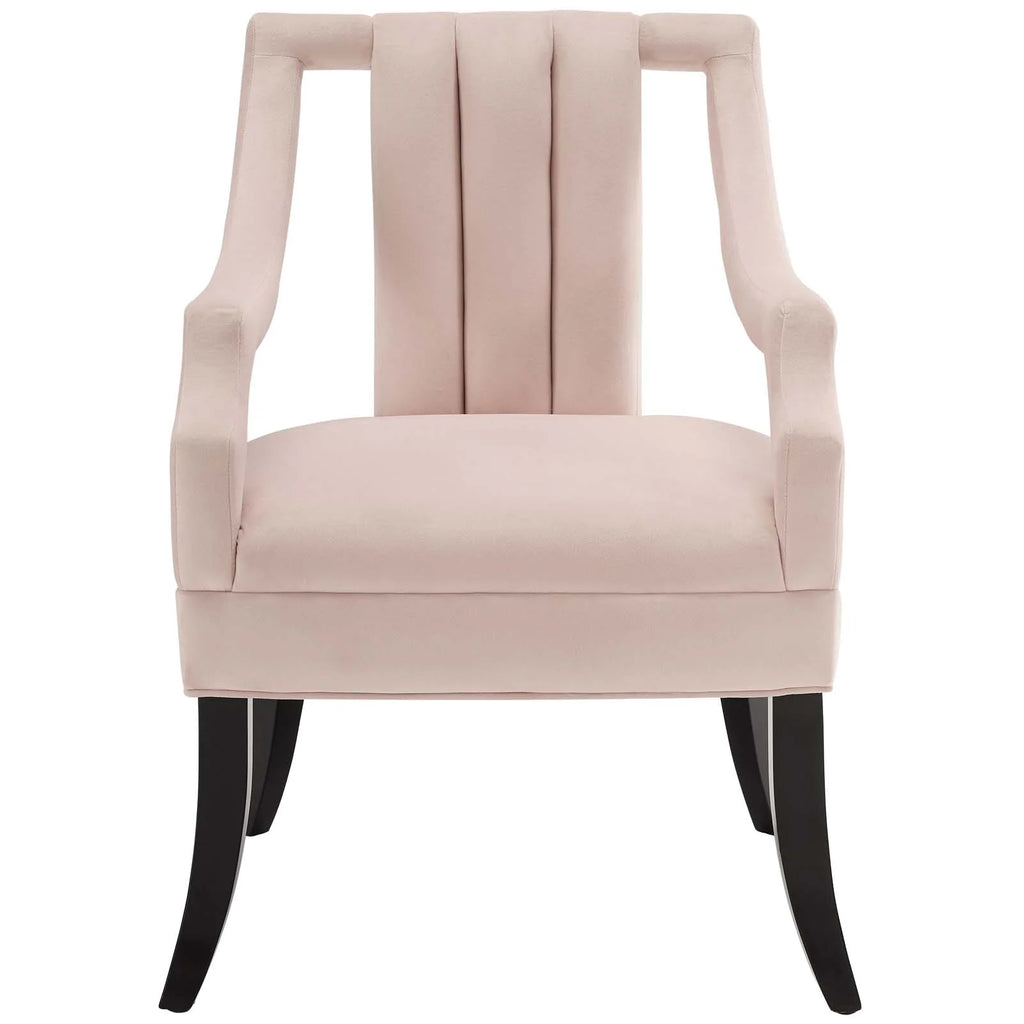 Pink Velvet Accent Side Chair G9011
