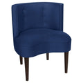 Navy Blue Velvet Polyester Chair N267275