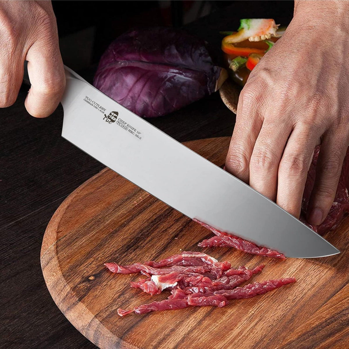 10 inch German Stainless High Carbon Steel Chef Knife P180609