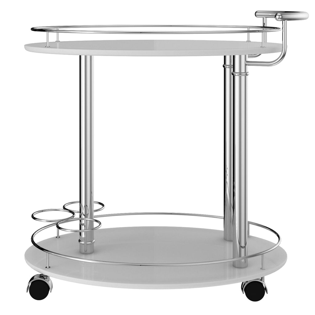 Grey 2-Tier Bar Cart O5454