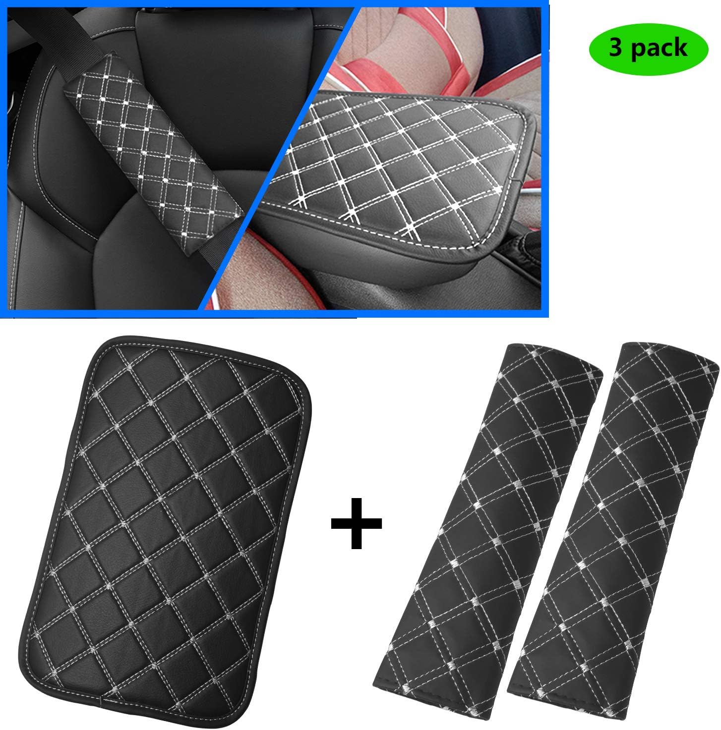 Waterproof PU Car Center Console Armrest Cover X7488