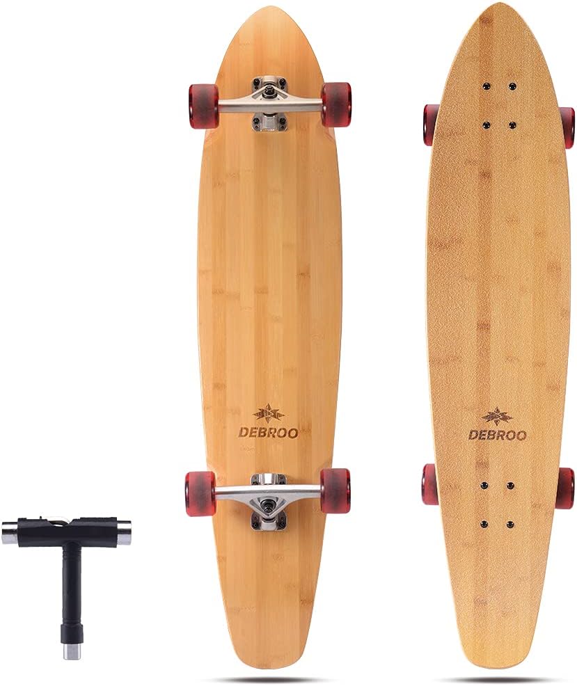 42 Inches Bamboo Longboard Cruiser Pack of 2 D1414