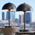 Black Metal Dome Shade Table Lamps Set of 2 T228859