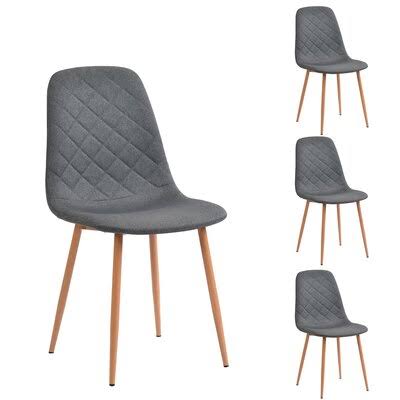 Gray Metal Side Chair K2601