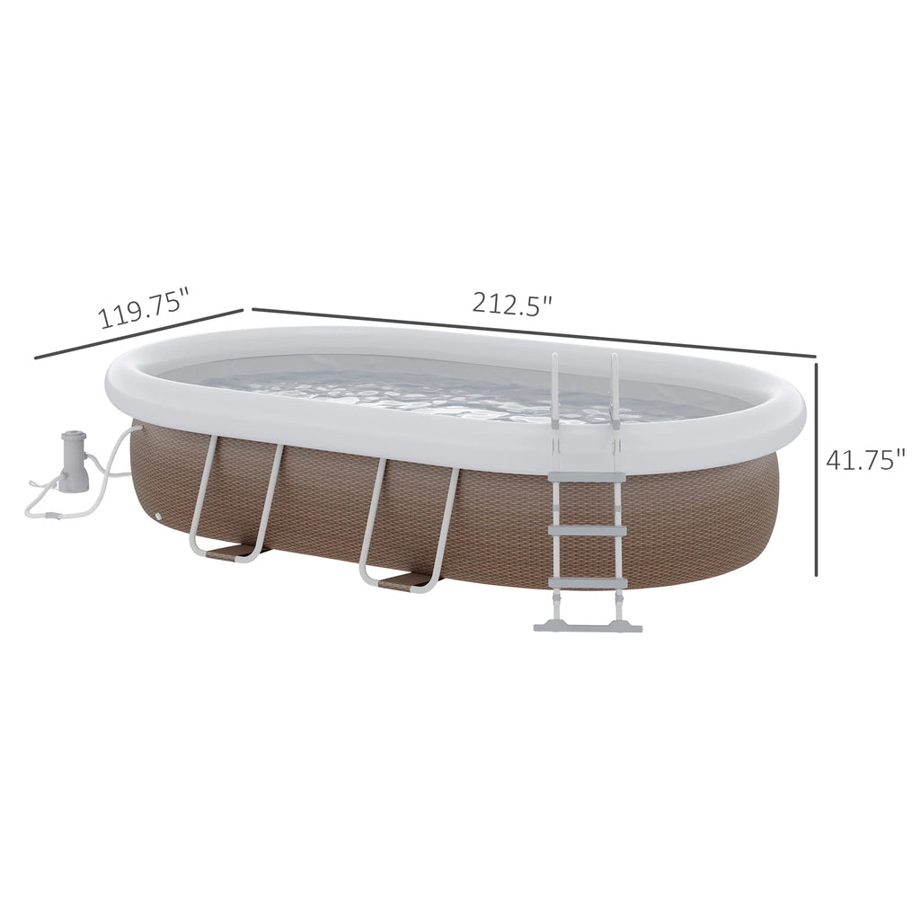 Semi-Inflatable Frame Above Ground Swimming Pool G281037