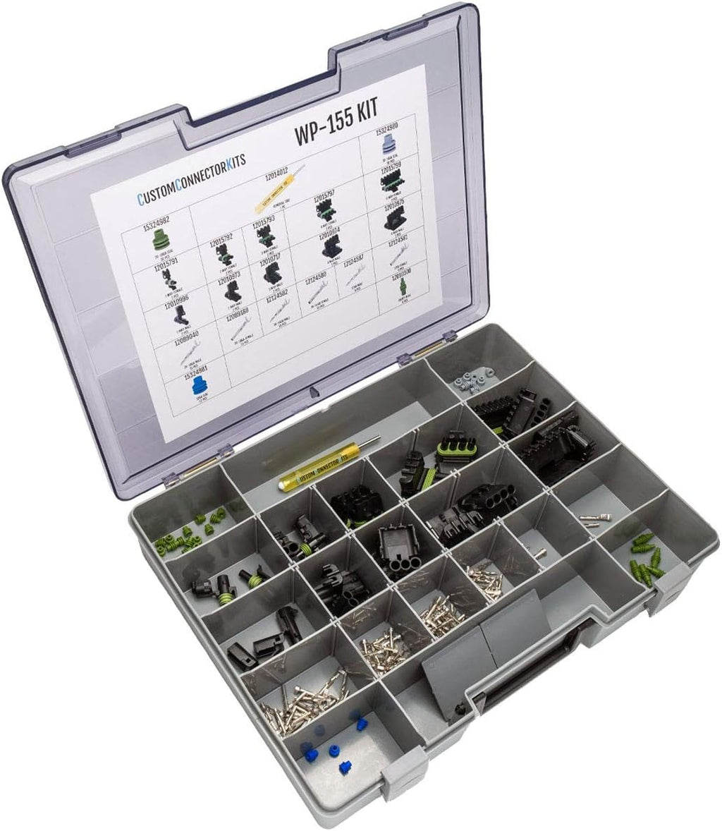 155 Piece Sealed Automotive Electrical Connector Kit B260261