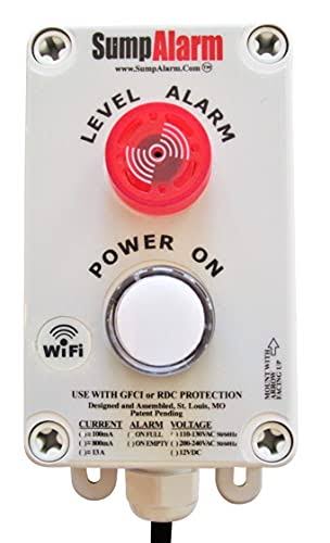 White Sump Alarm with 33ft Cable 220V J84565