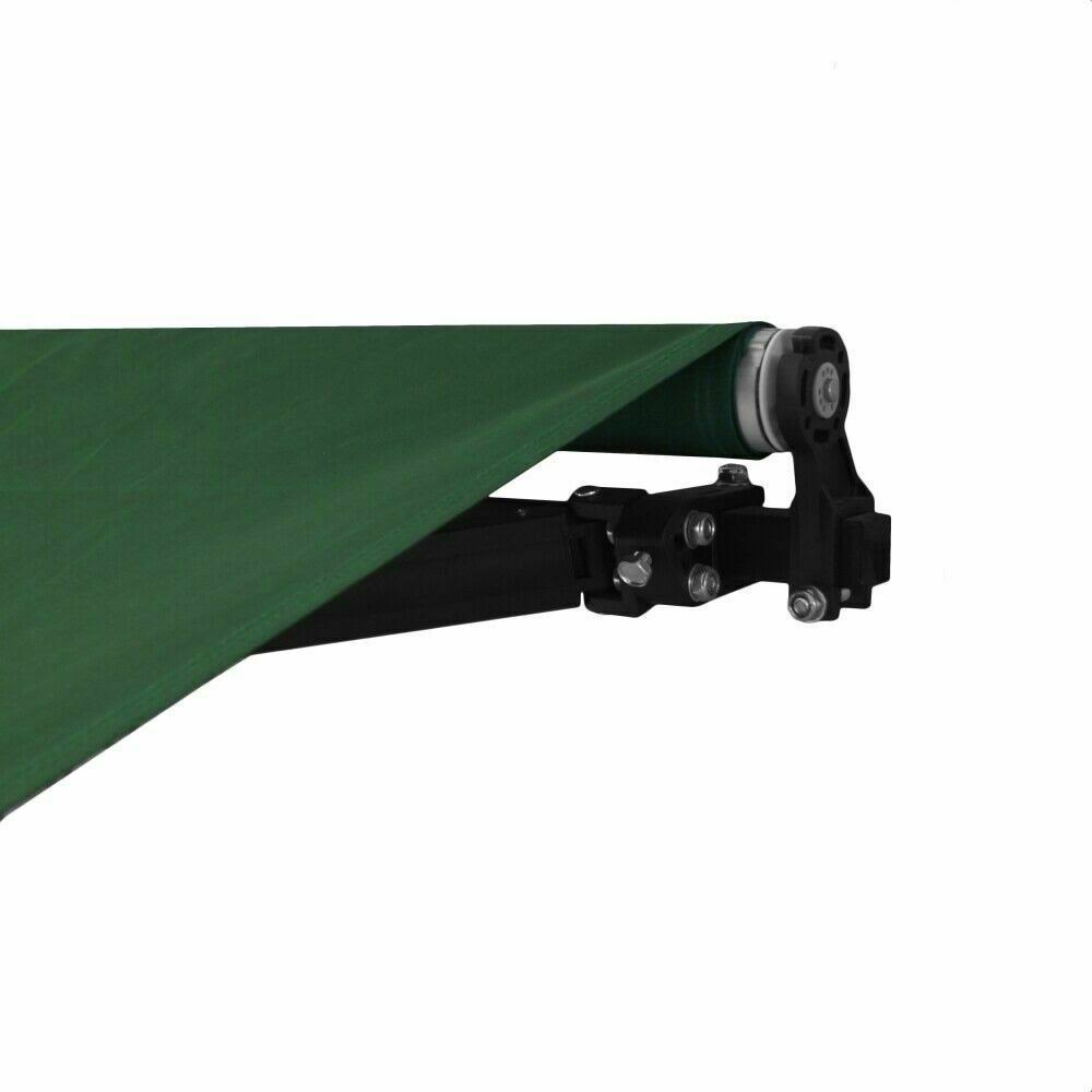 12 x 10 ft. Black Frame Retractable Patio Canopy Awning S669332