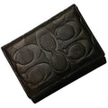 Dark Brown Leather Tri-Fold Wallet O29097