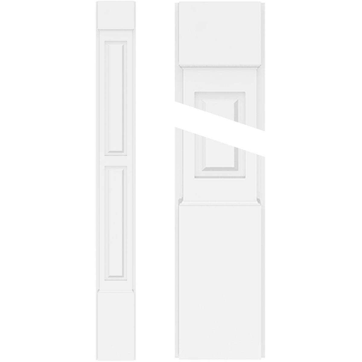 Two Equal Raised Panel PVC Pilaster G573