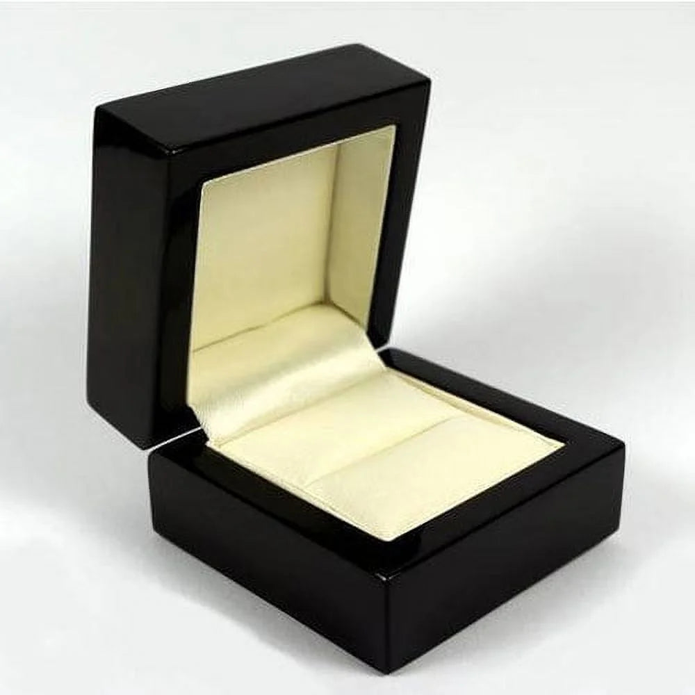 14K White Gold Solitaire Wedding Ring M994