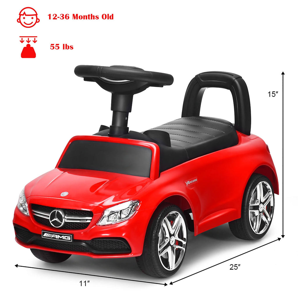 White Kids Ride on Push Car with Music Horn X65077