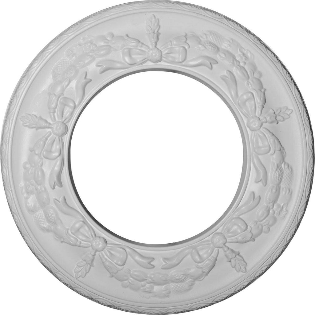 Salem Ceiling Medallion, Hand-Painted Green Gold U845545