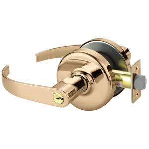 Cylindrical Lock Bright Bronze Clear Coated Z98648