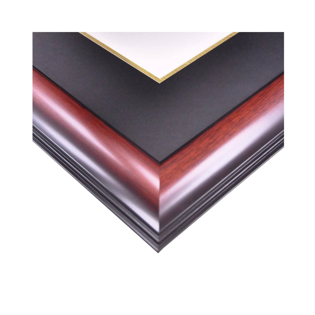Gold Embossed Diploma Frame with Campus Images Lithograph U436918