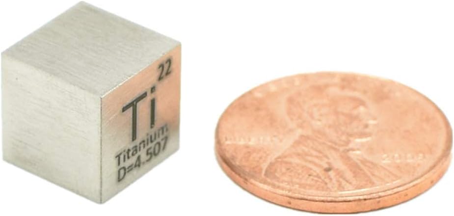 9 PCS 10mm Density Cubes Pure Metal Cubes Titanium Bismuth Carbon Nickel Iron Copper Zinc Aluminium Tin T935728