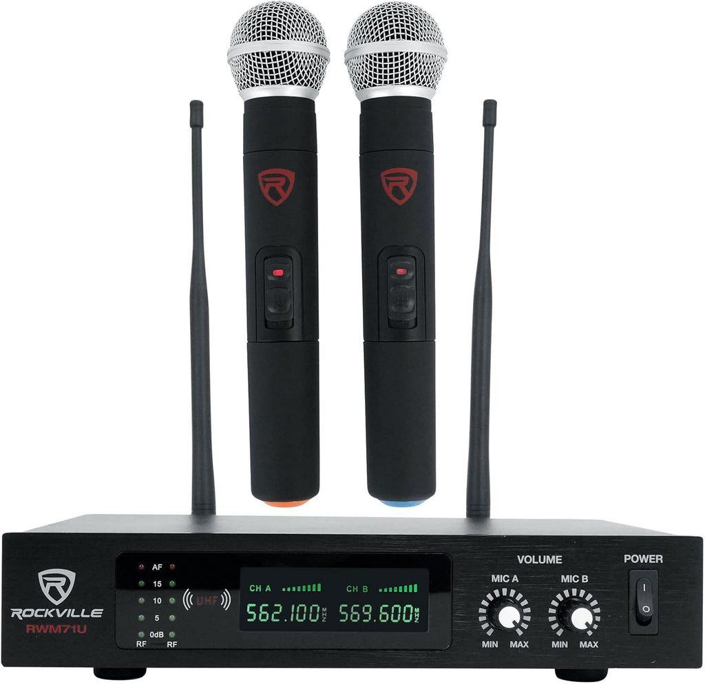 Quad Wireless UHF Handheld/Headset Microphone System 20 Channel N8769