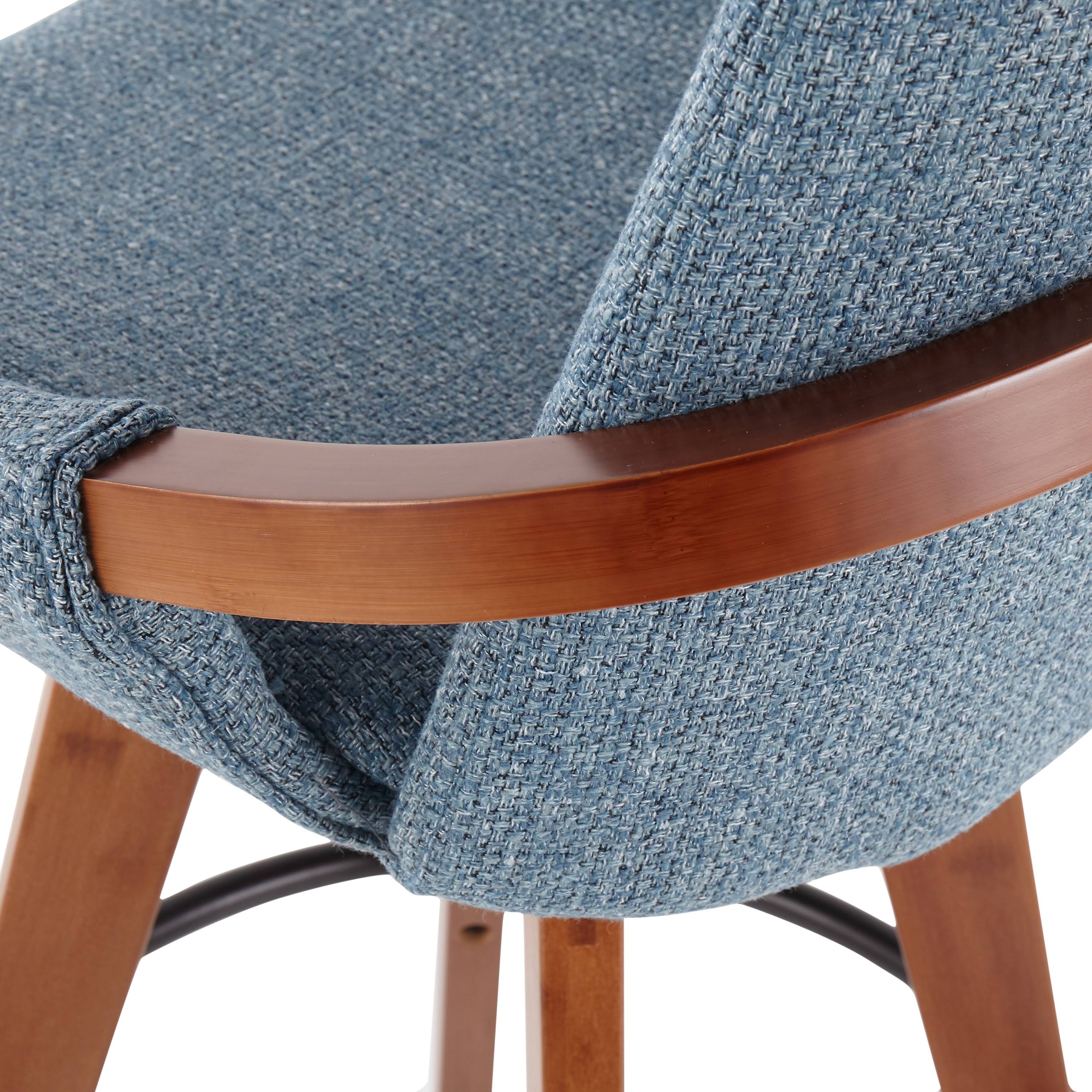 Blue Noise Fabric Counter Stool H5386