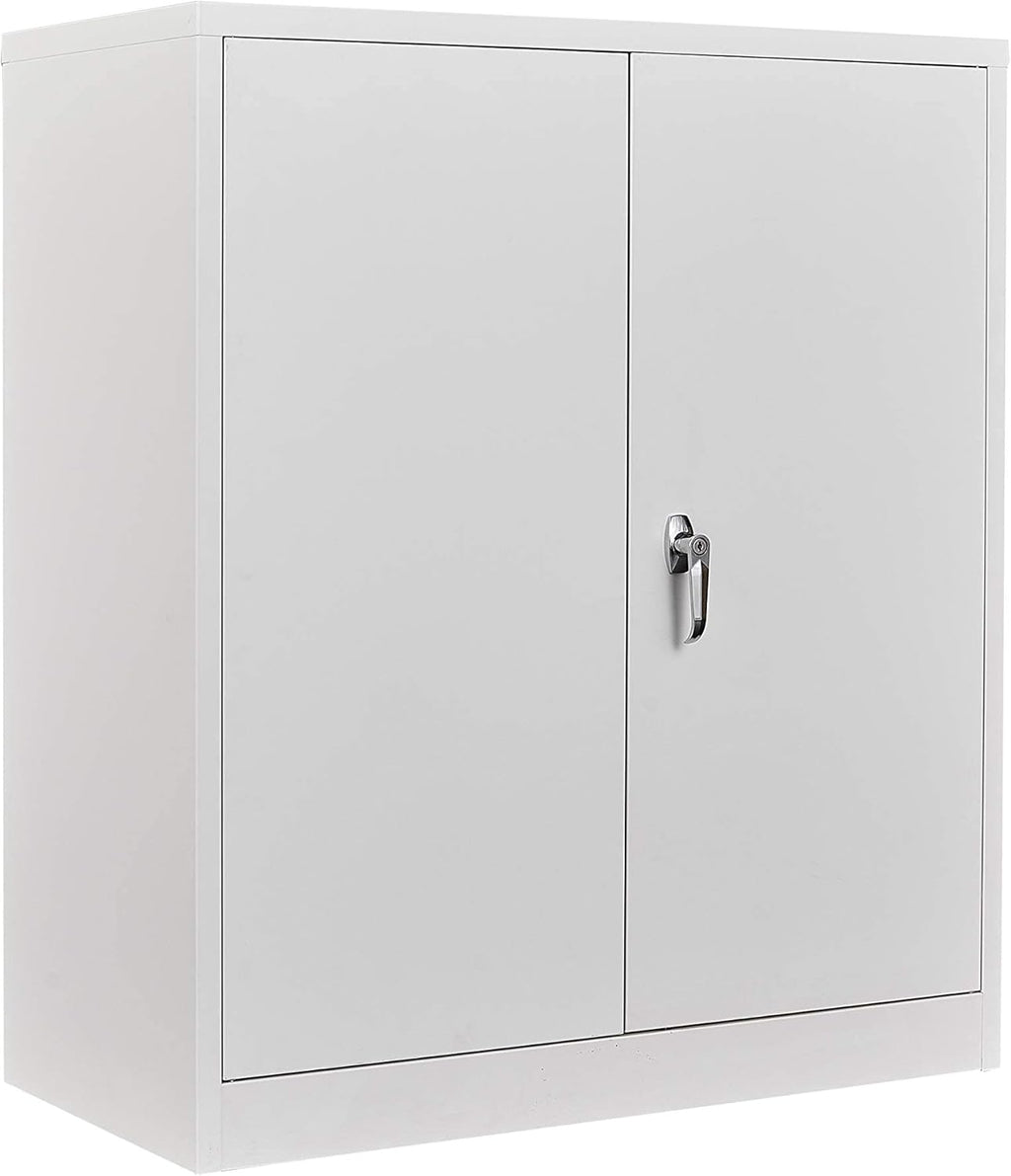 Metal Storage Cabinet with 2 Adjustable Shelves W53900