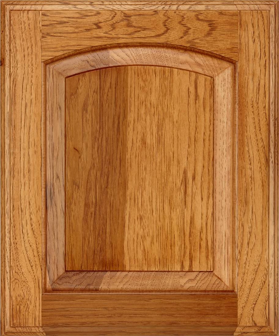 Pecan Hickory Arch Cabinet Z6948