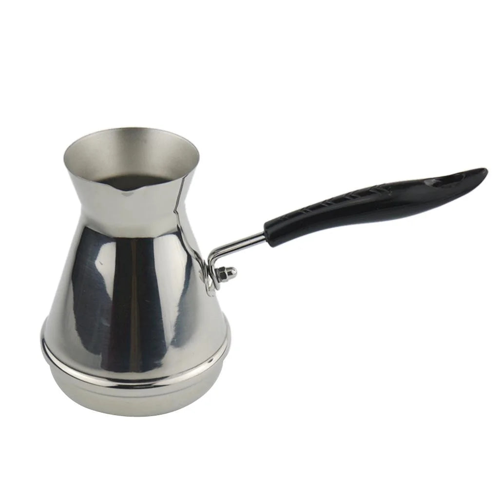 2 Pcs Stainless Steel Turkish Coffee Pot 17oz H380948