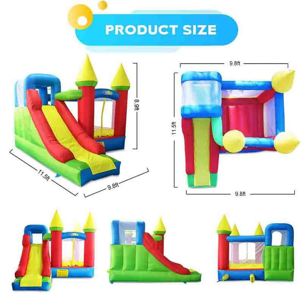 Inflatable Bounce House with Slide and Air Blower W751851